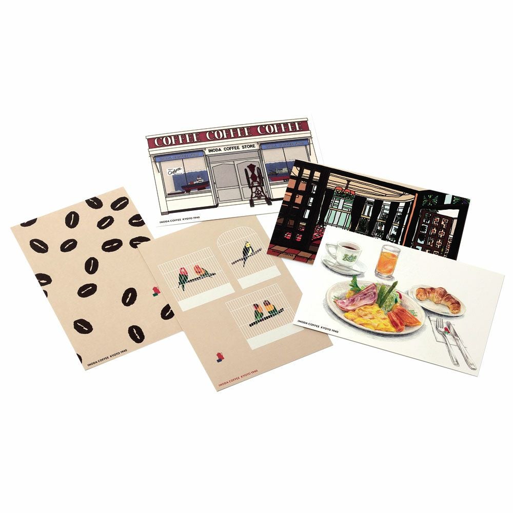 イノダコーヒ×京都芸術大学】ポストカードセット(5枚入